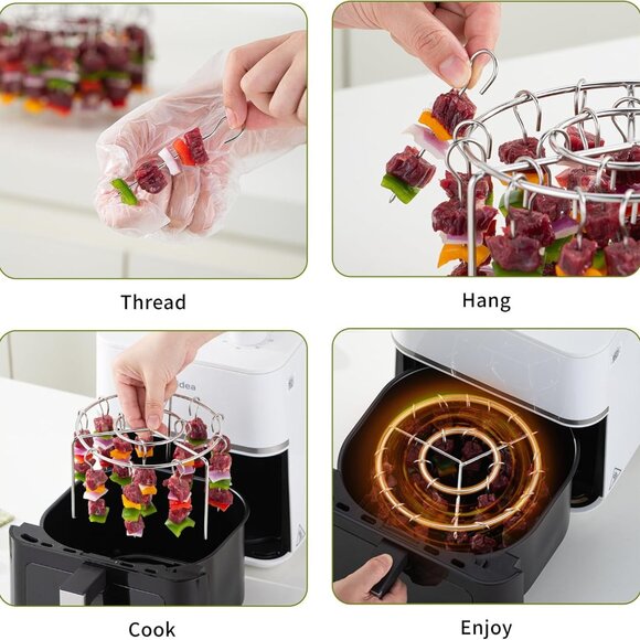 Vertical Grill Rack Detachable BBQ Circular Hanging - Picture 9 of 14